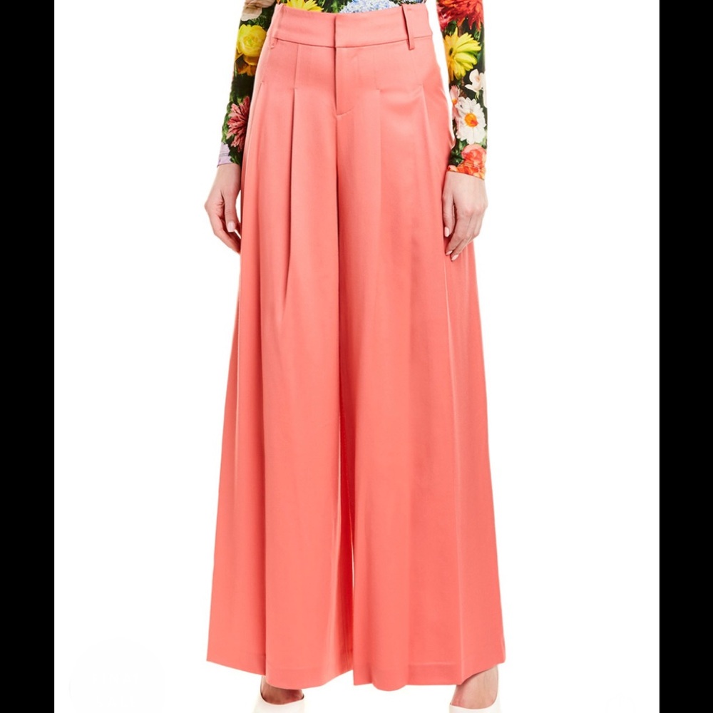 Alice + Olivia wool blend pants in Scarlet
